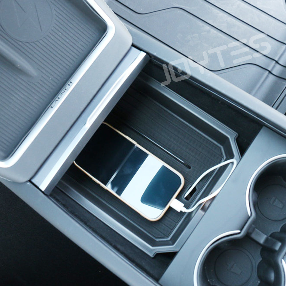 tesla model y center console tray