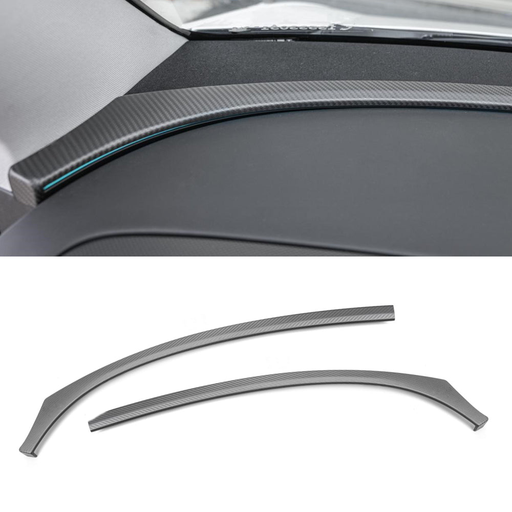 Real Carbon Fiber Upper Dashboard Cover for 2025+ Tesla Model Y Juniper