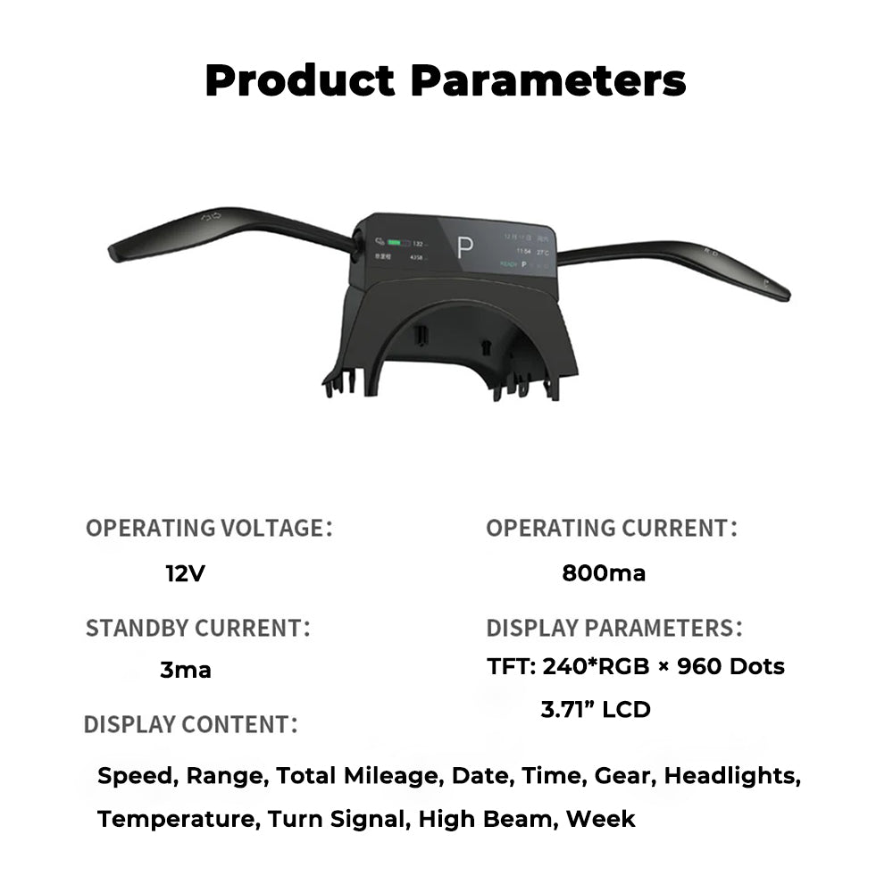 tesla screen gear selector
