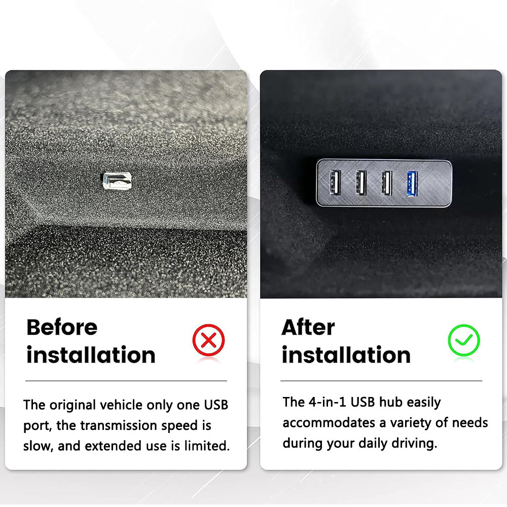 glove box usb hub for tesla