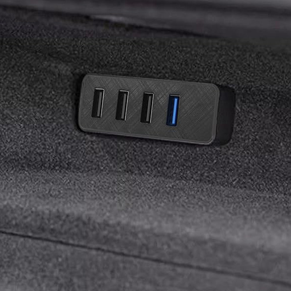 tesla glove box usb