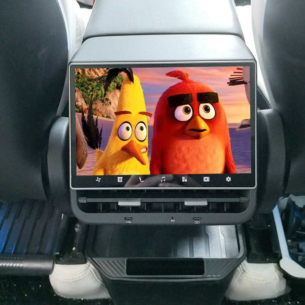 tesla rear display screen