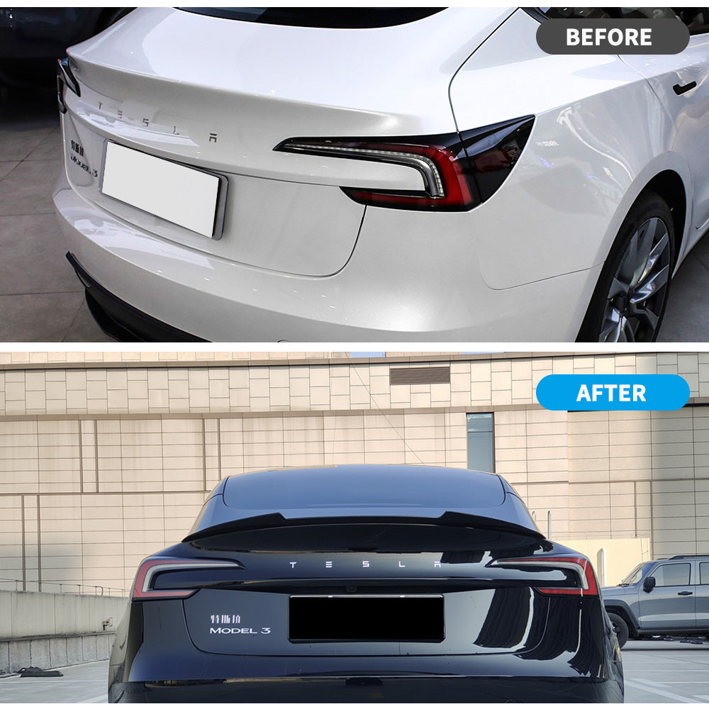 tesla model 3 high efficiency trunk spoiler