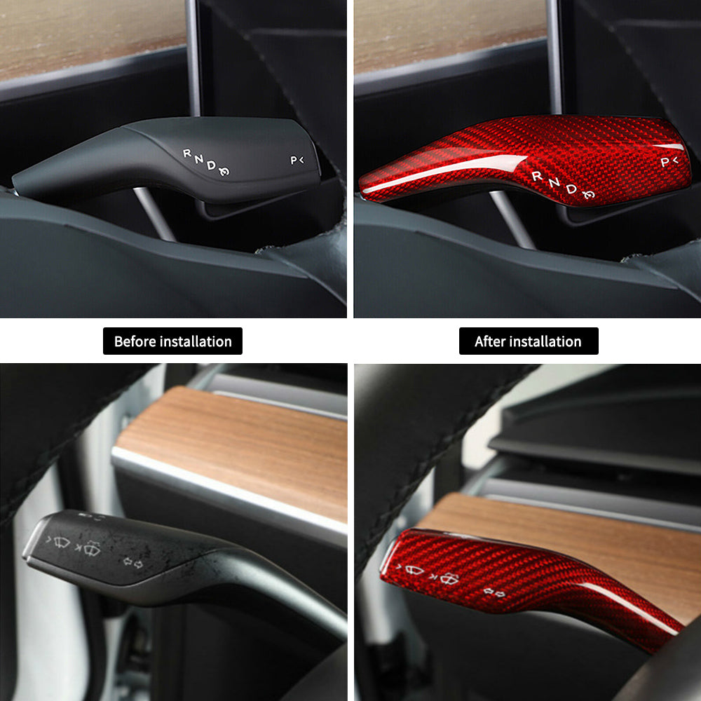tesla gear shift stalk cover