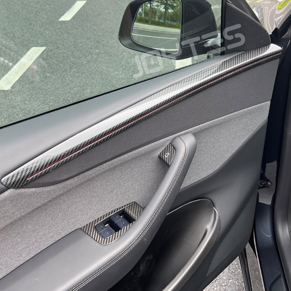 tesla model y carbon fiber interior trim