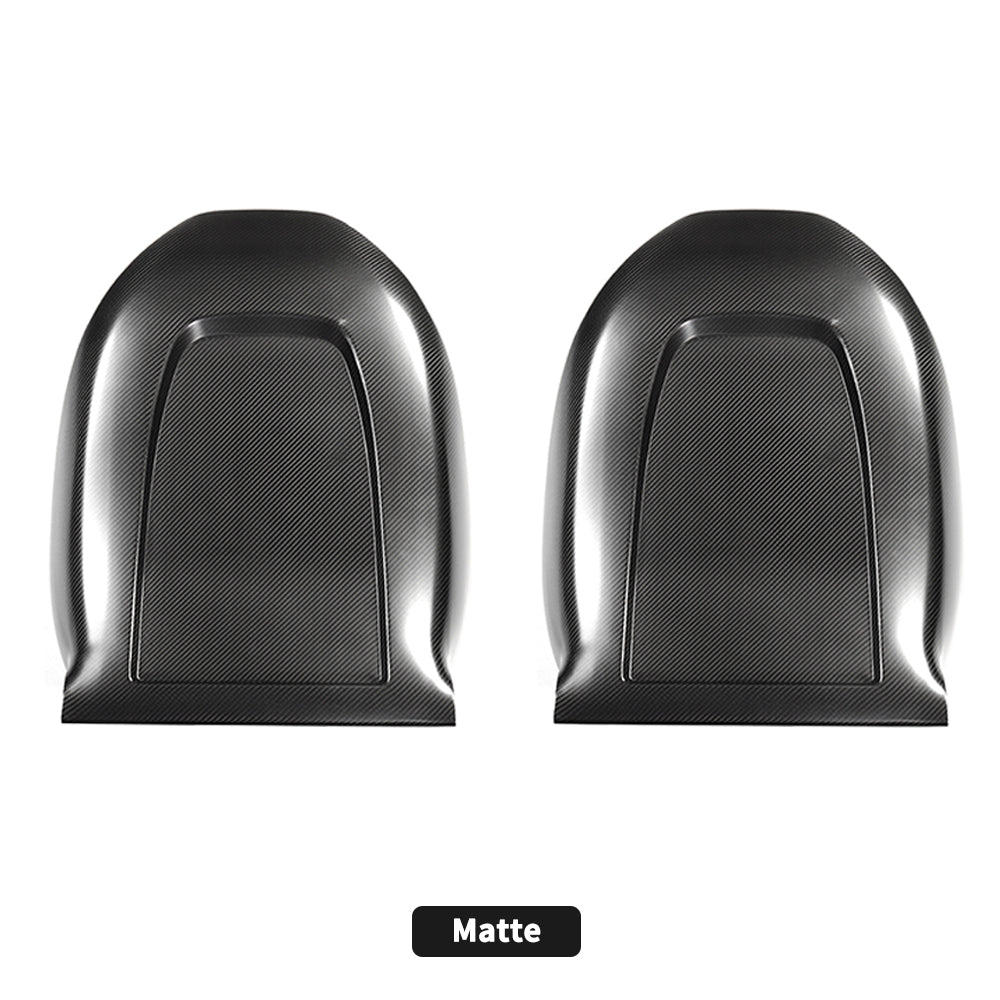 tesla cabon fiber front seat back cover