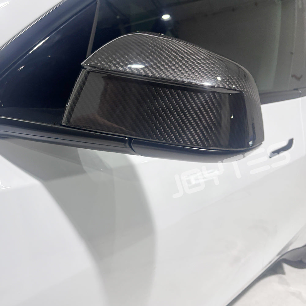 tesla model y black mirror caps