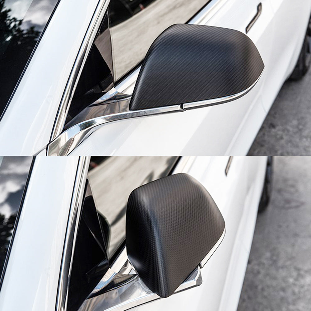 tesla model y carbon fiber side mirror covers