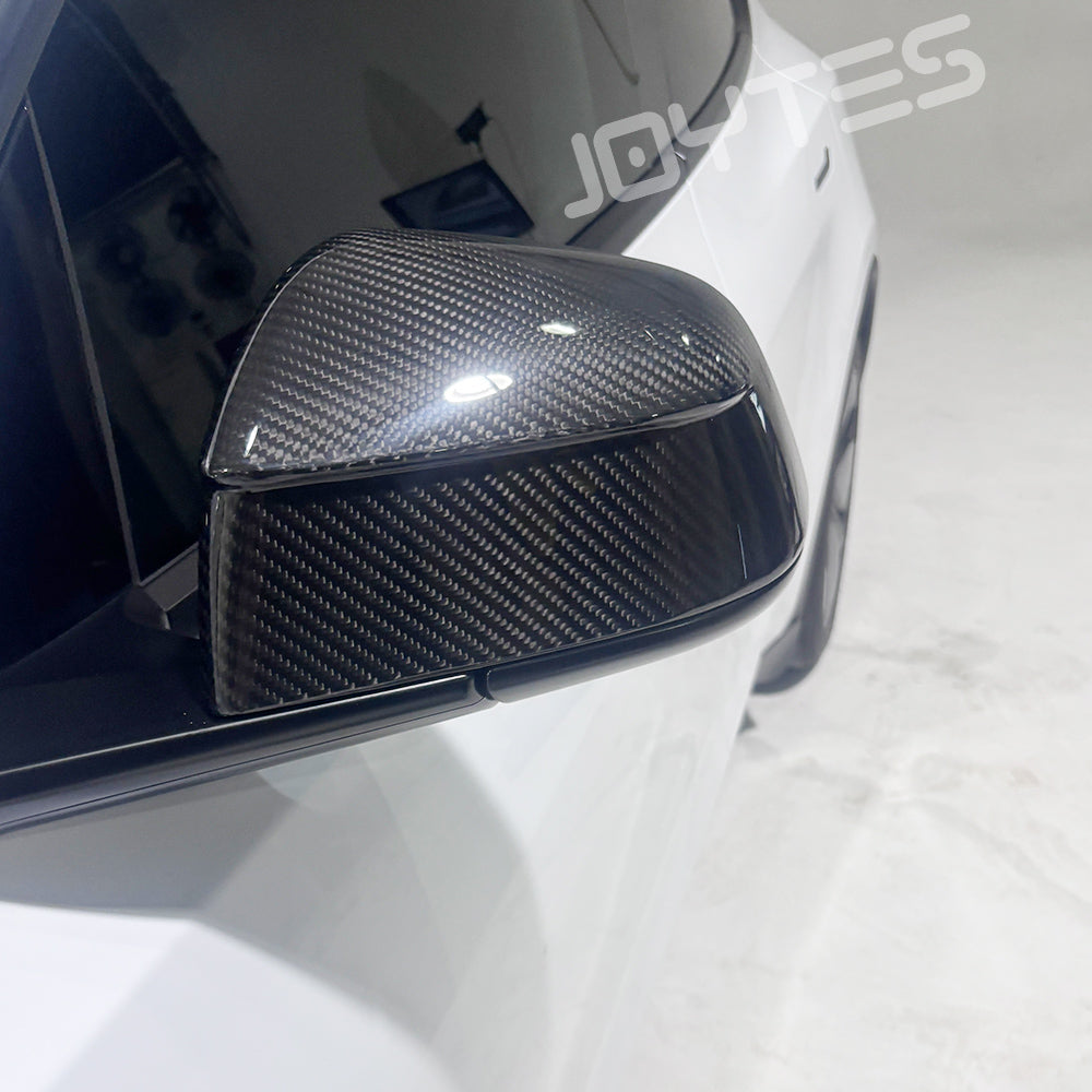 tesla model y juniper carbon fiber side mirror caps