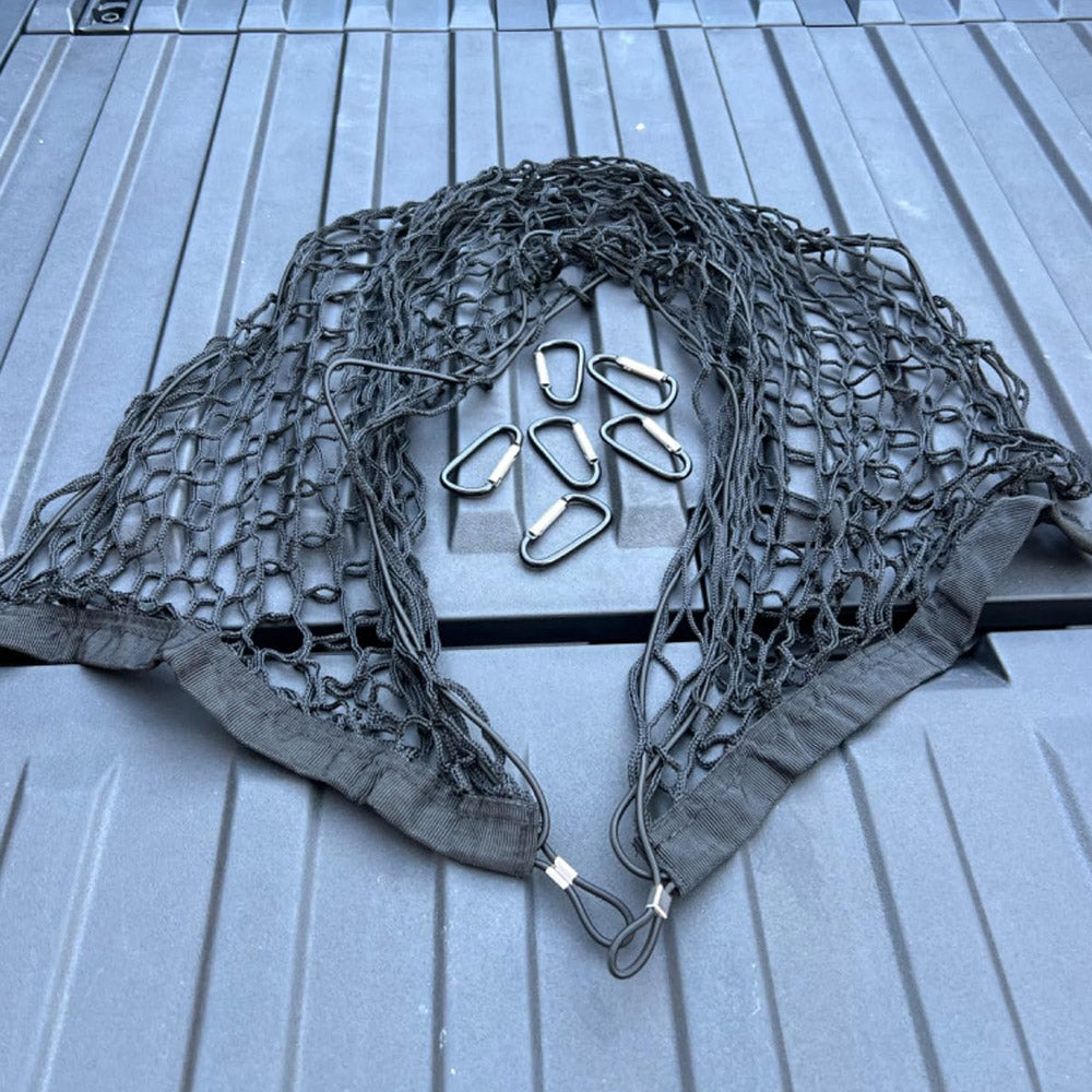 heavy-duty tesla cybertruck bed mesh divider