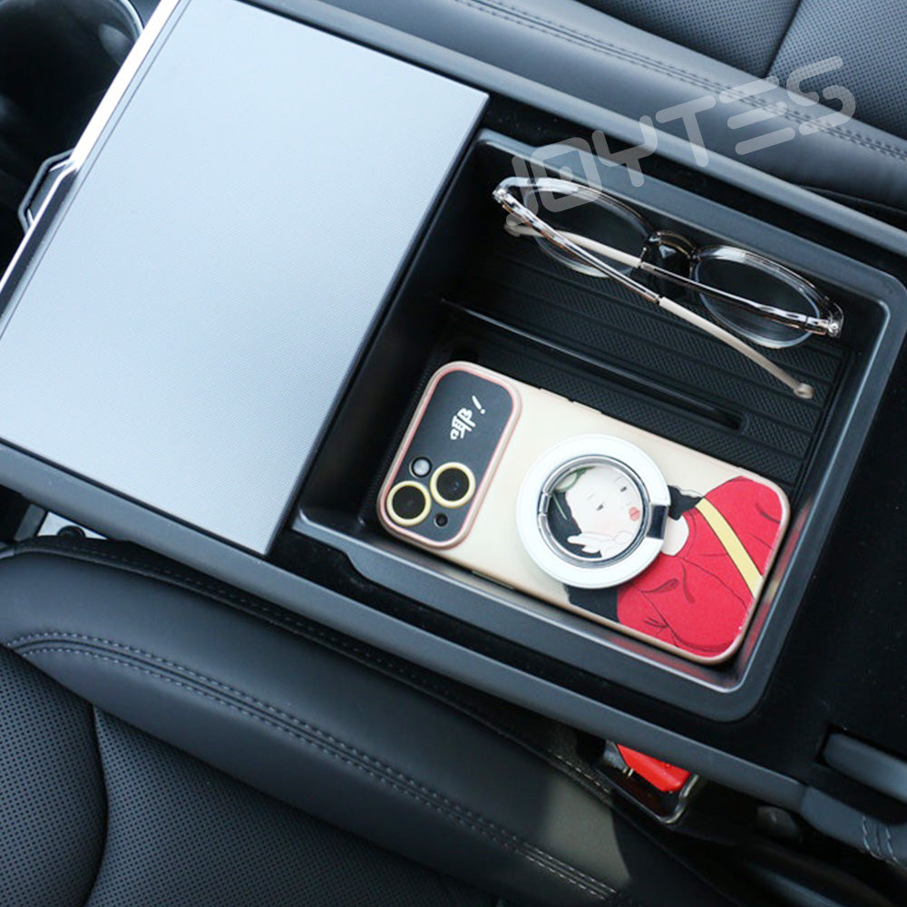 tesla model y armrest organizer tray