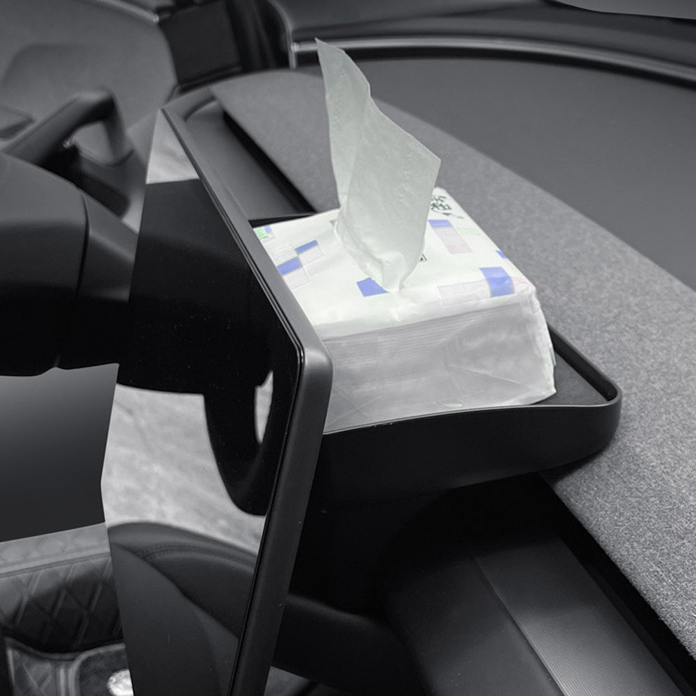 tesla tray behind screen