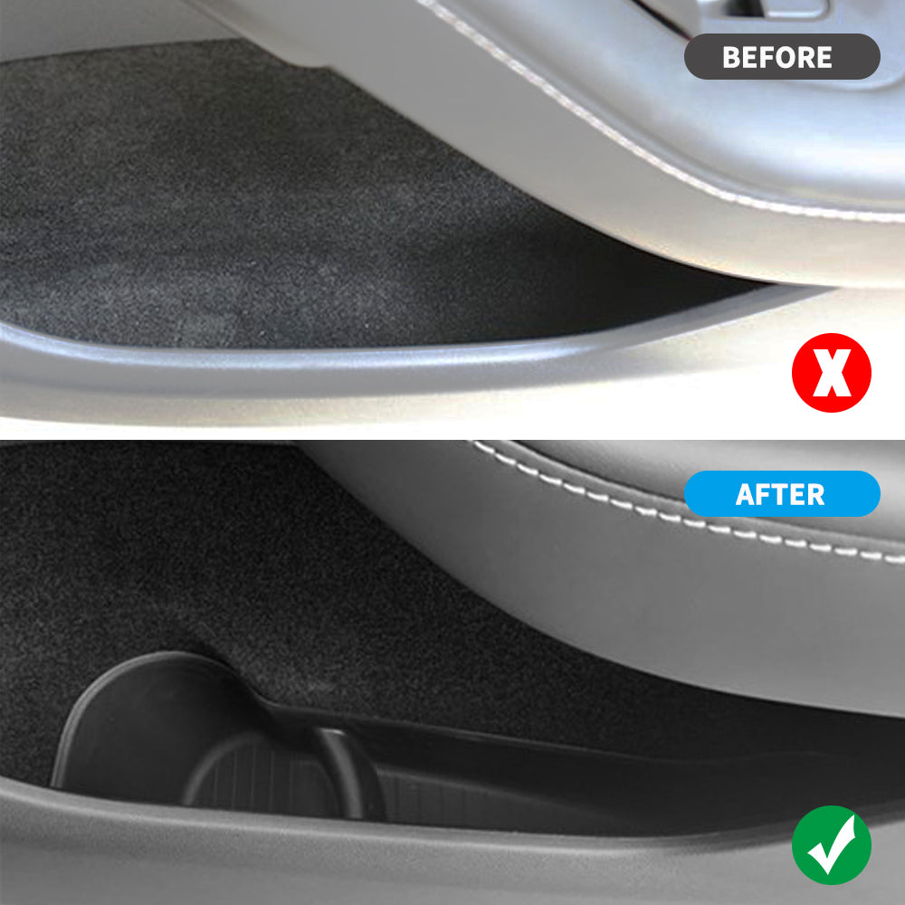 tesla door pocket storage