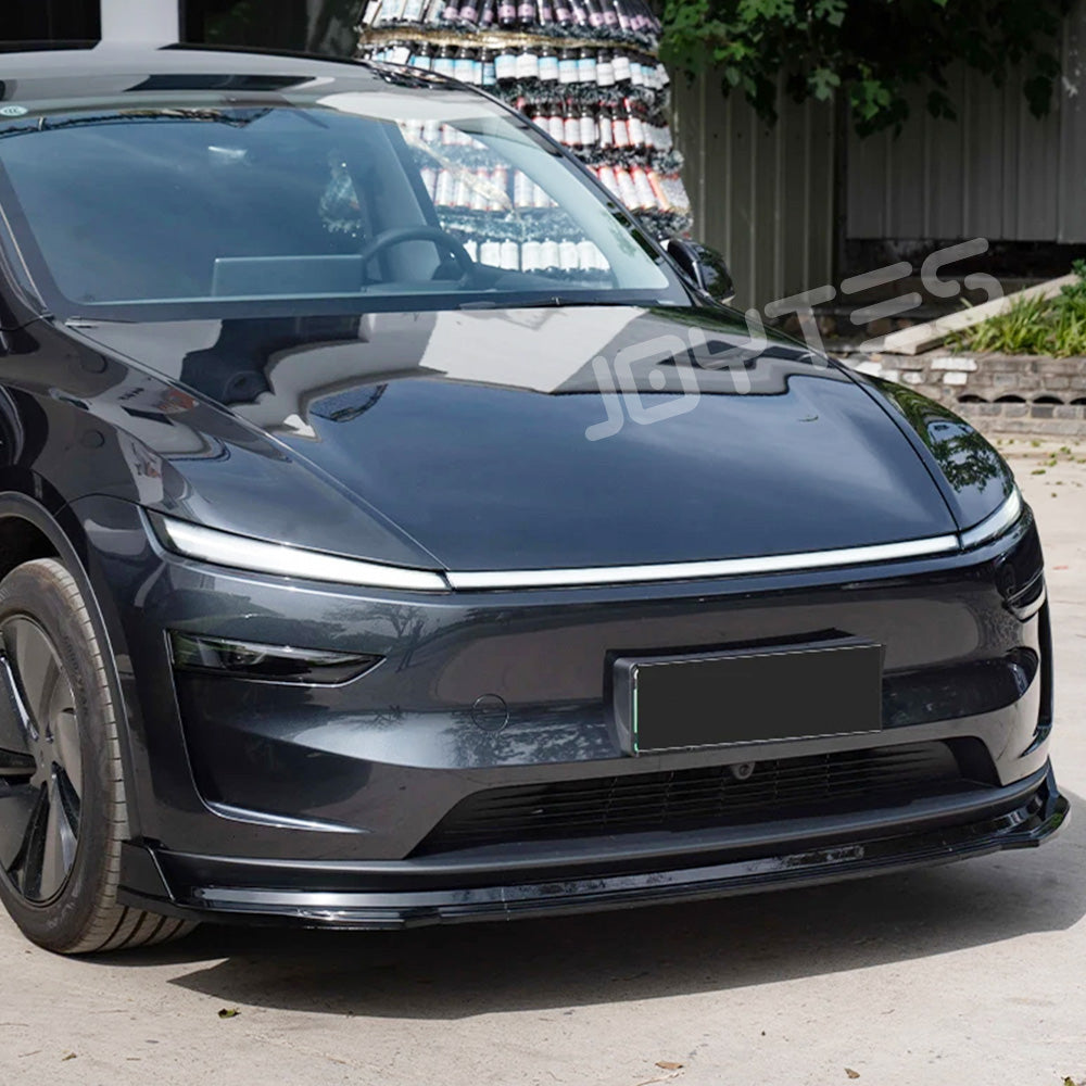tesla model y front lip carbon fiber