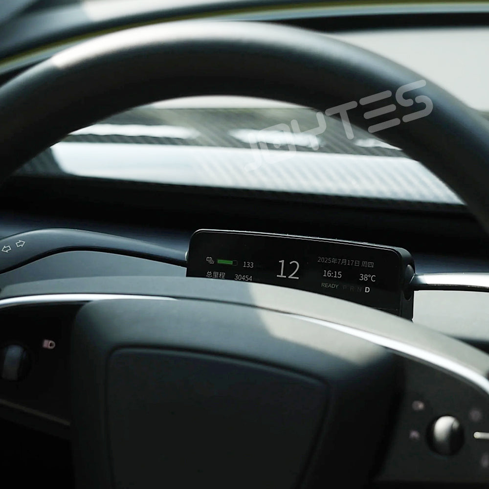 tesla gear selector on screen