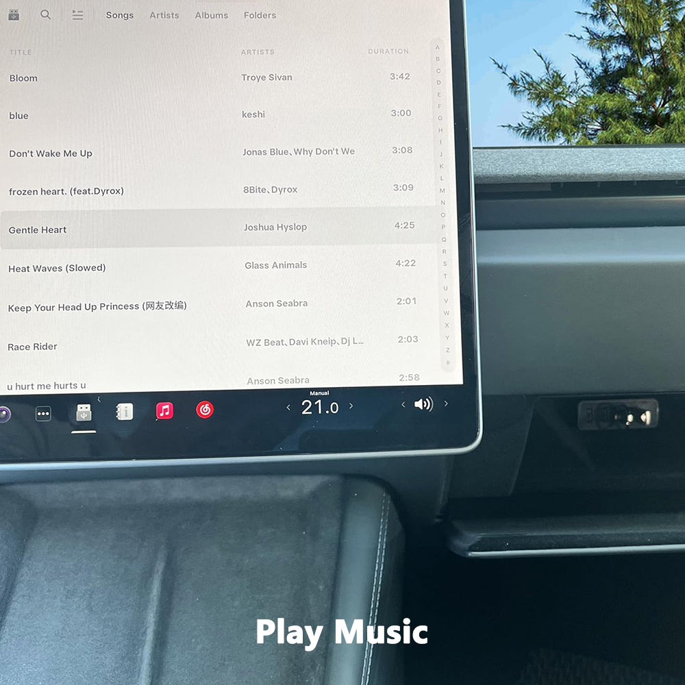 tesla model 3 glove box usb hub