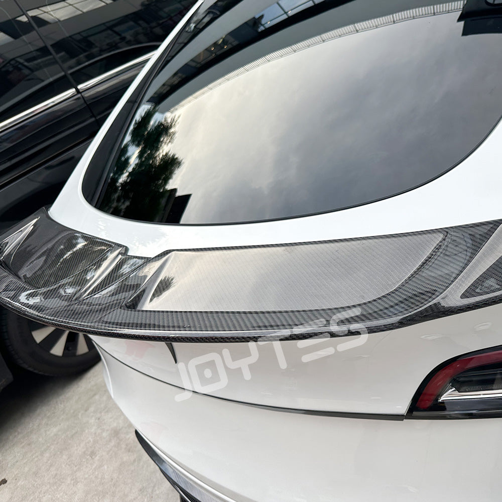tesla model y big spoiler