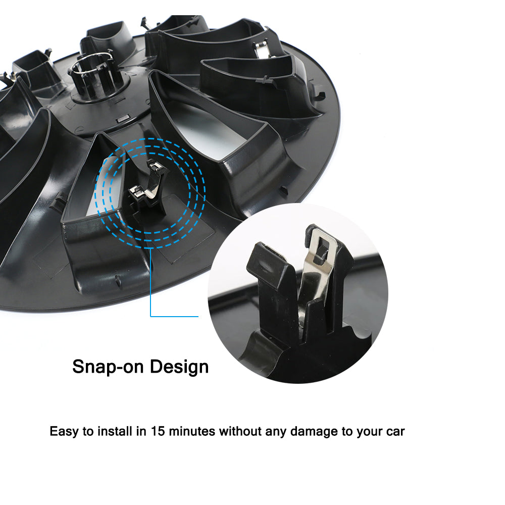 tesla model 3 aero wheel covers black
