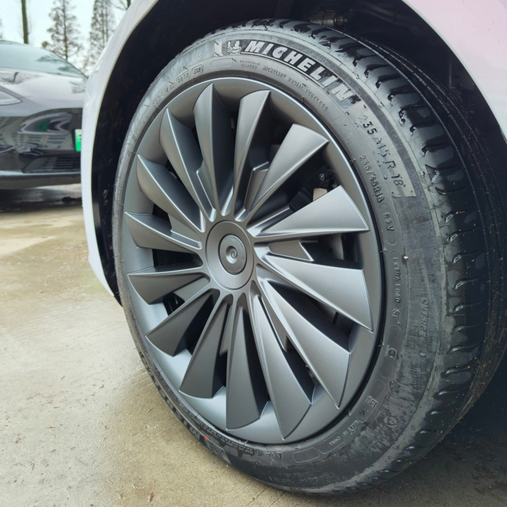 black wheel covers 18 inch