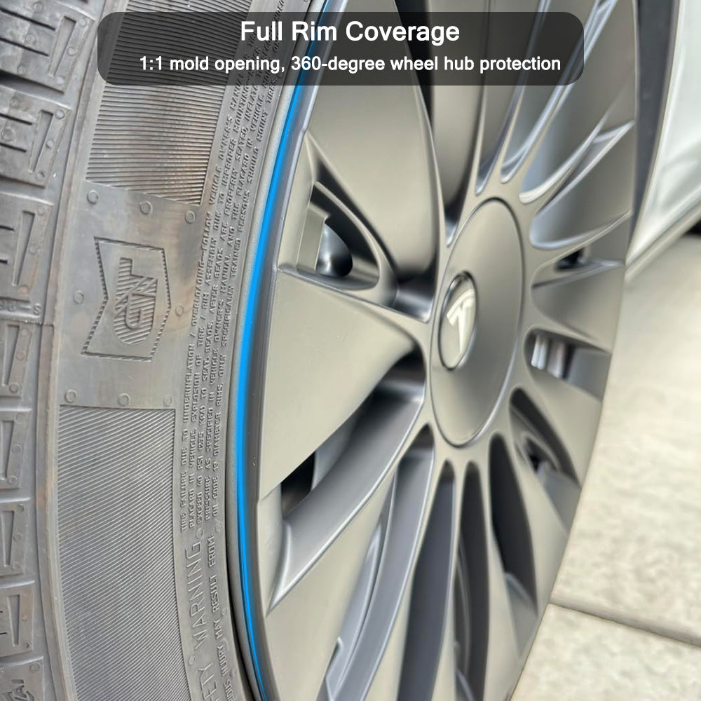 tesla model y matte black wheel covers