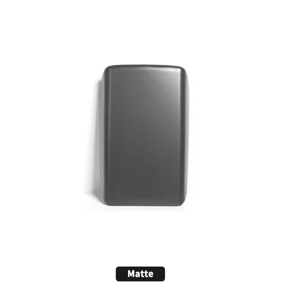 tesla carbon fiber central armrest protective cover