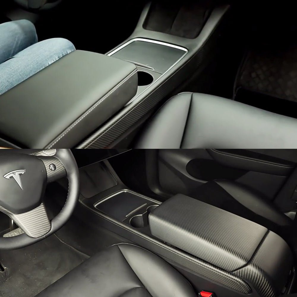 tesla model 3 carbon trim