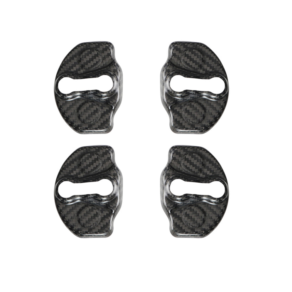 tesla model 3 carbon fiber door lock protector