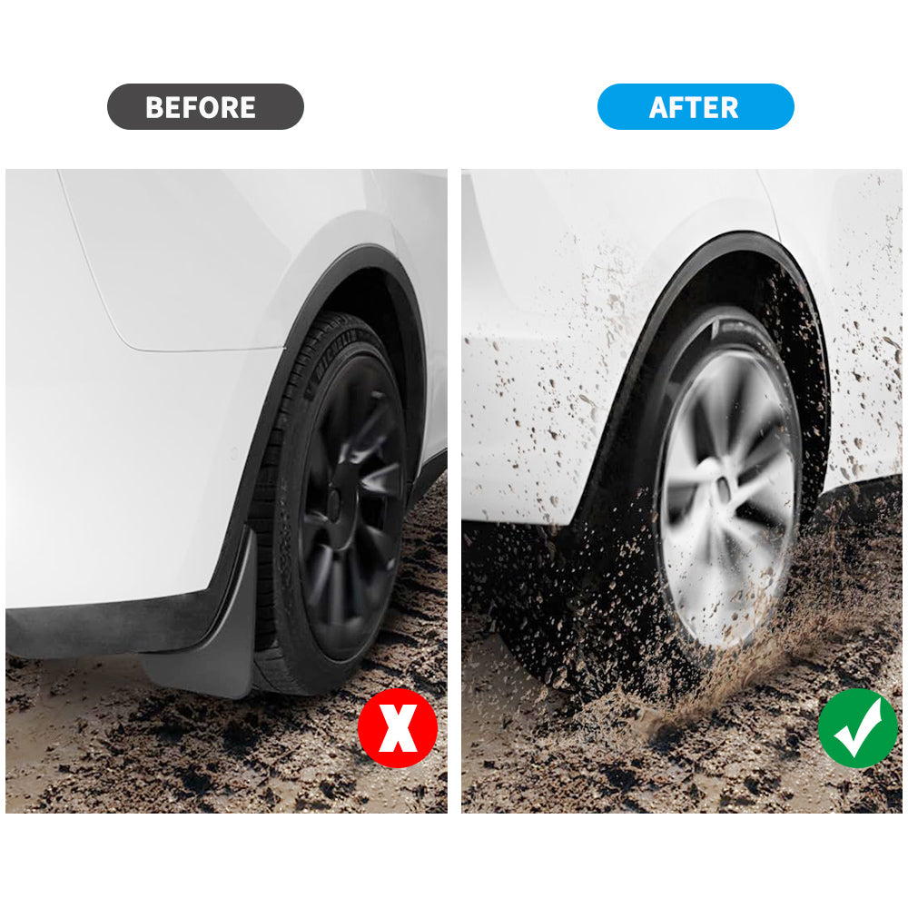 tesla model y back mud flaps