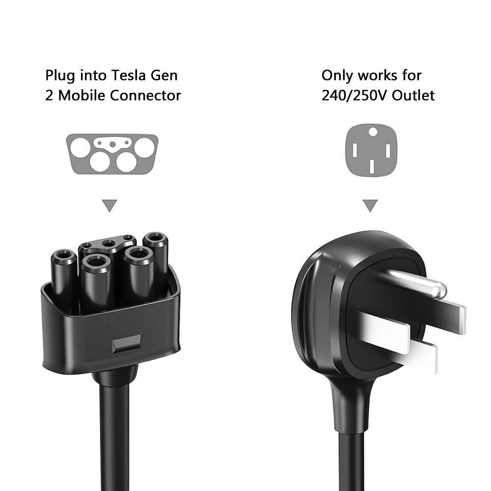 nema 14 50 adapter for tesla gen 2 mobile charger