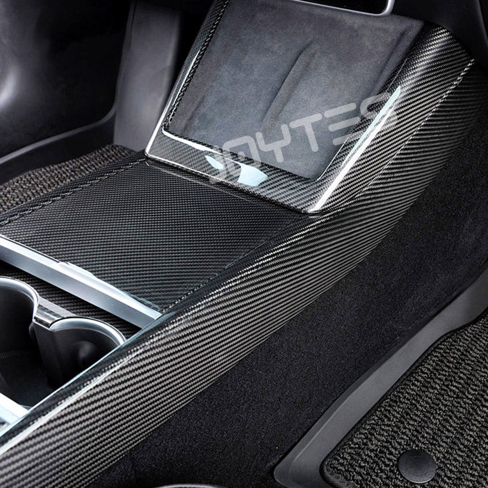 tesla carbon fiber center console