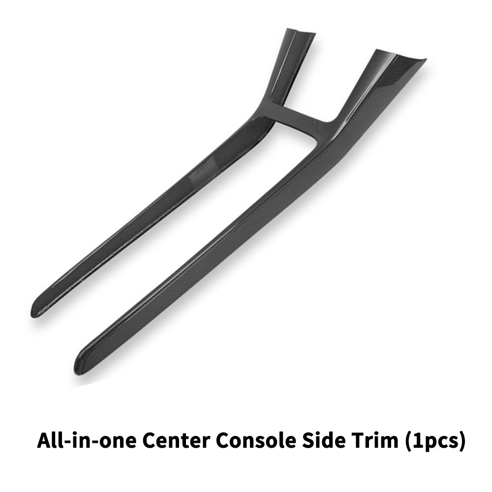 tesla carbon fiber center console