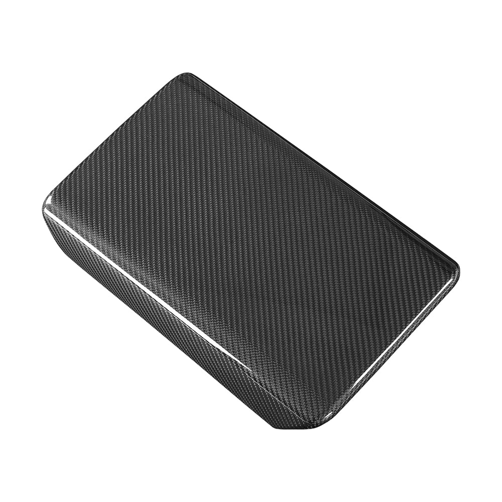 tesla model y juniper carbon fiber center console armrest cover