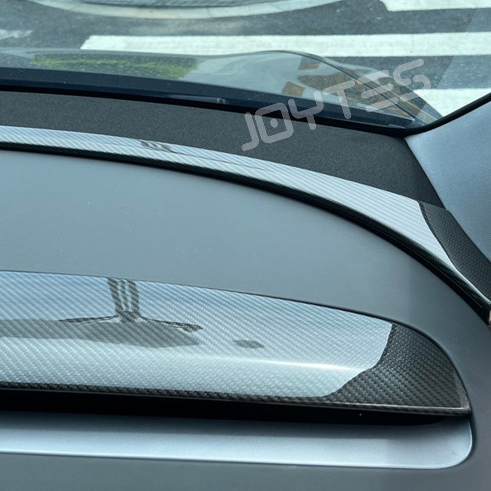 tesla y carbon fiber dash