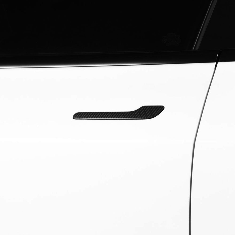 tesla door handle carbon fiber