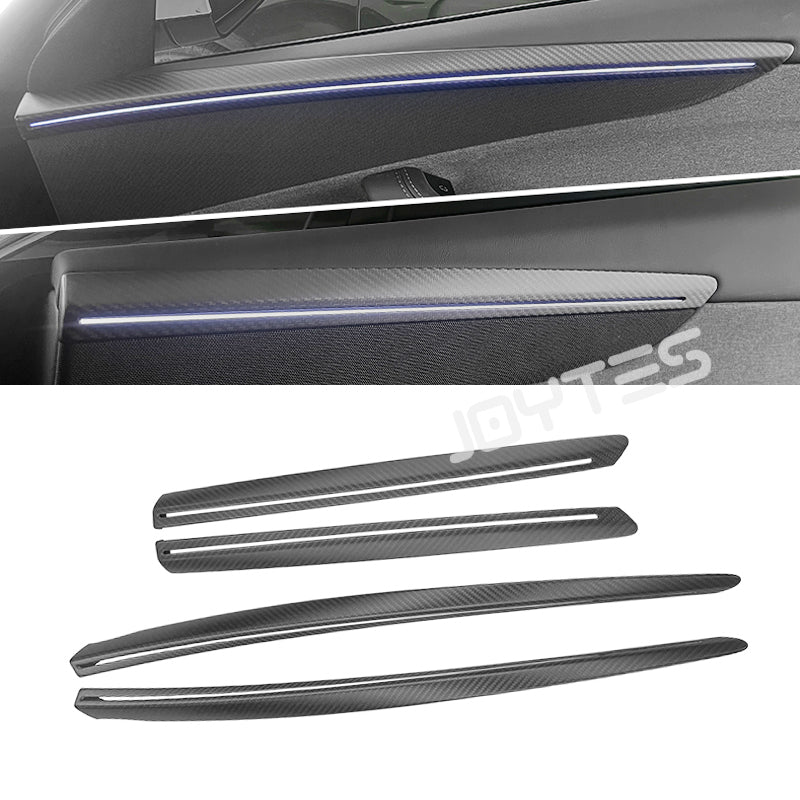 tesla model y juniper carbon fiber passenger door panel