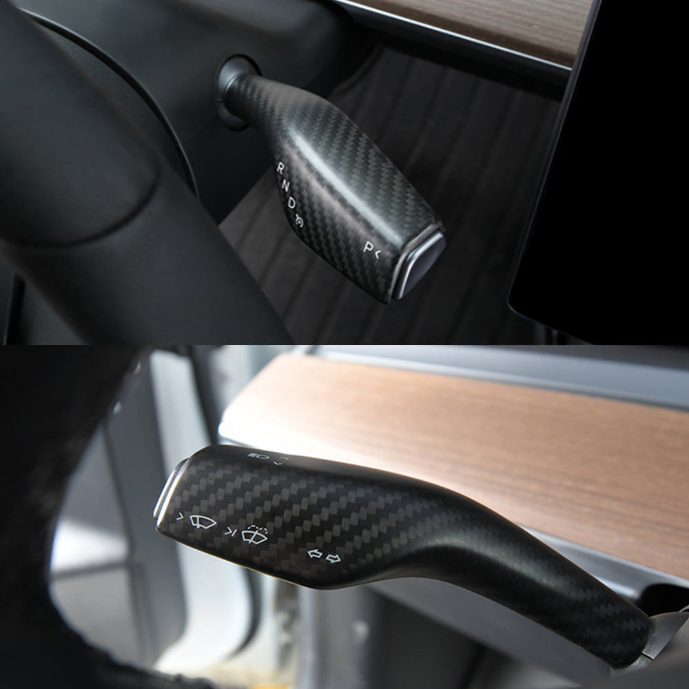 tesla carbon fiber gear shift cover