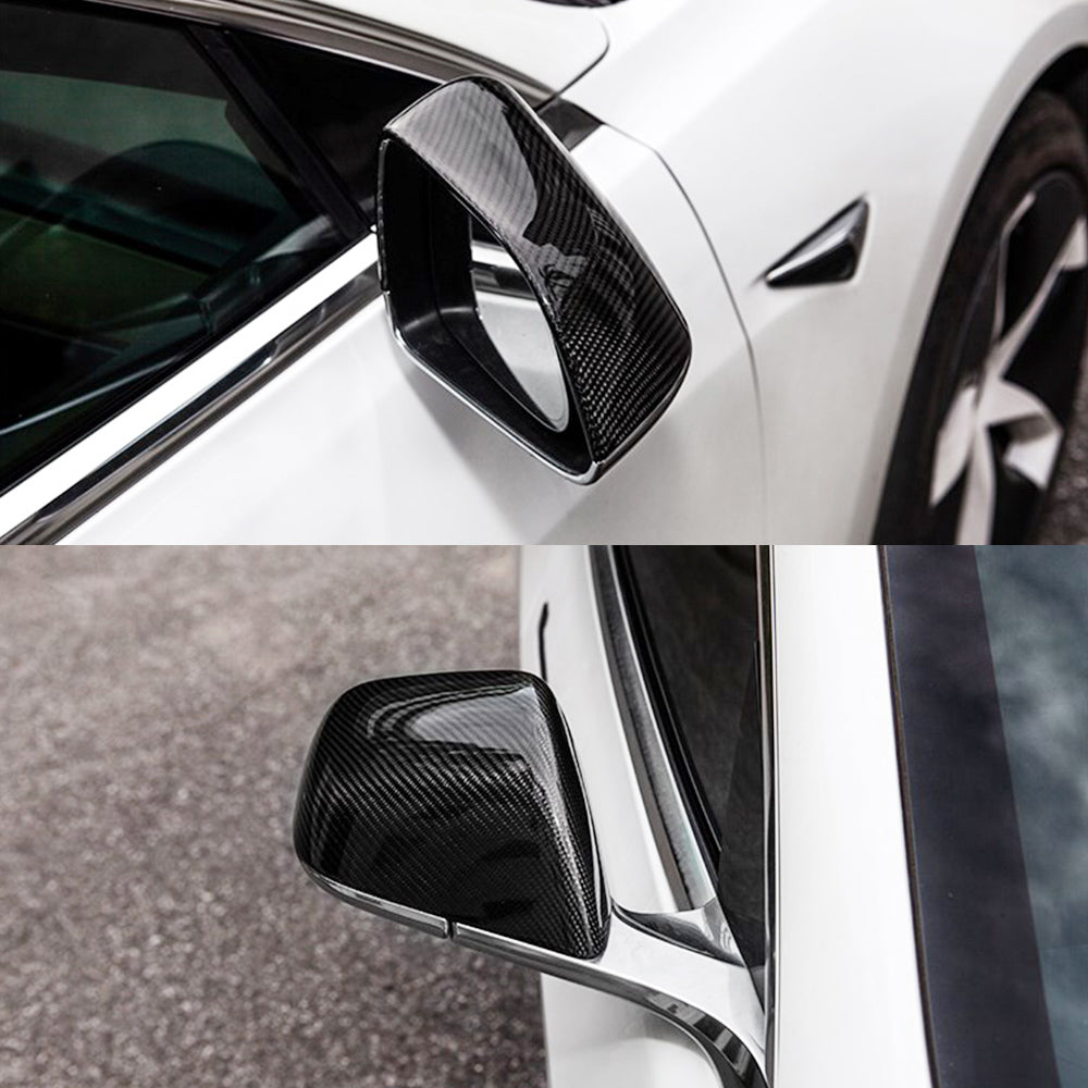 carbon fiber mirror caps tesla model 3