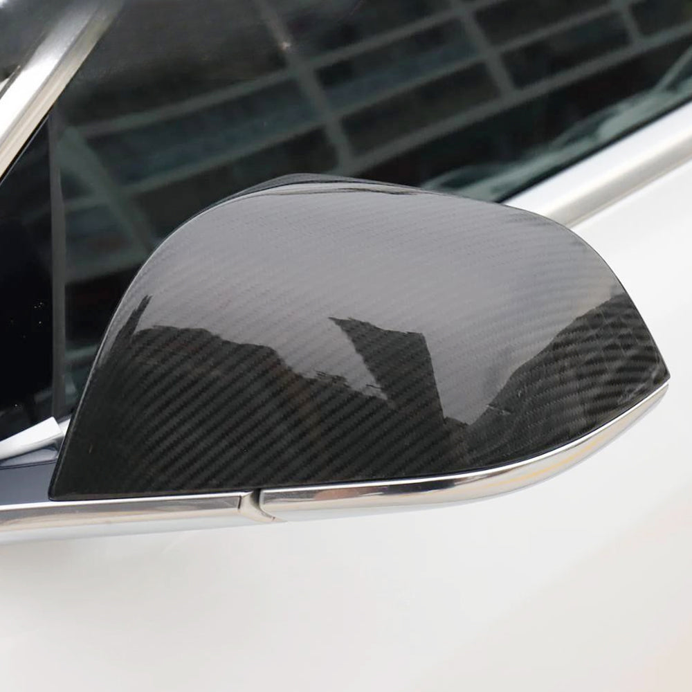 tesla model 3 carbon fiber side mirror