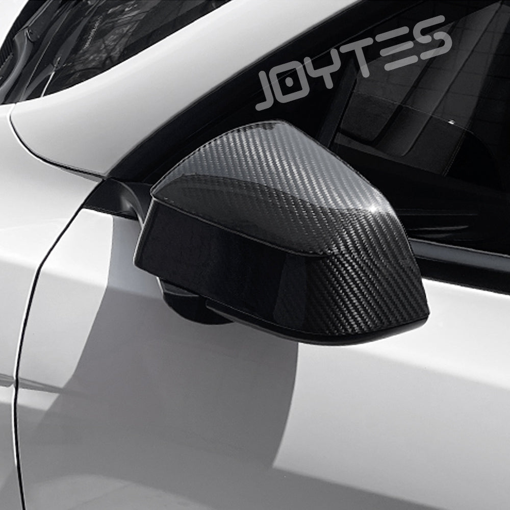 tesla carbon fiber mirror caps