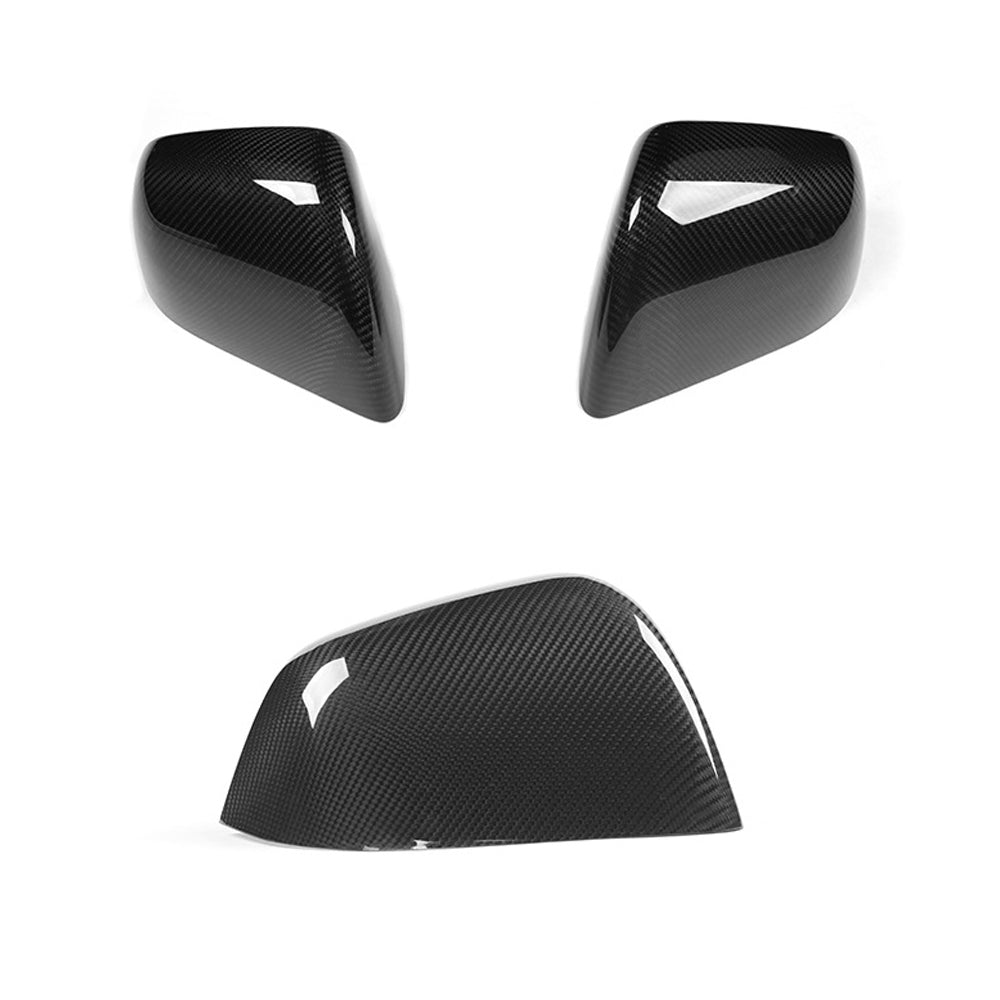 model 3 carbon fiber mirror caps