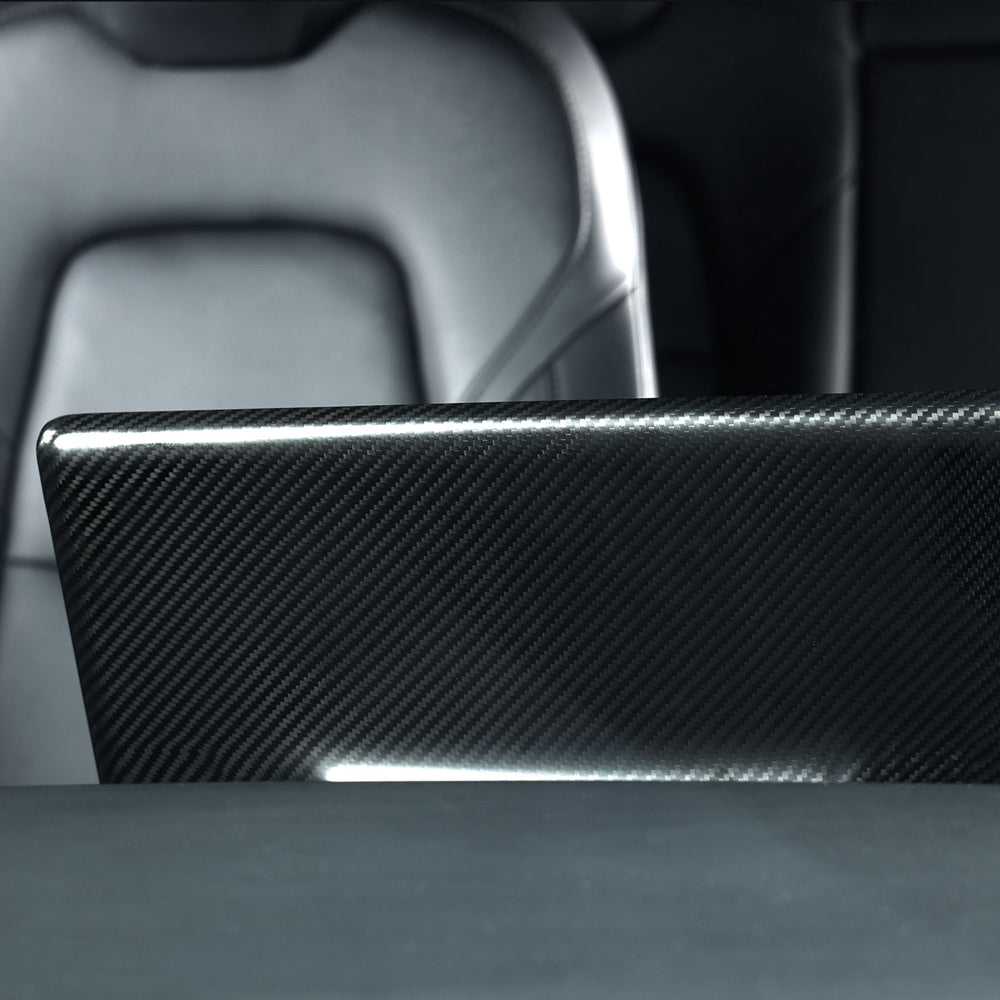 tesla carbon fiber console