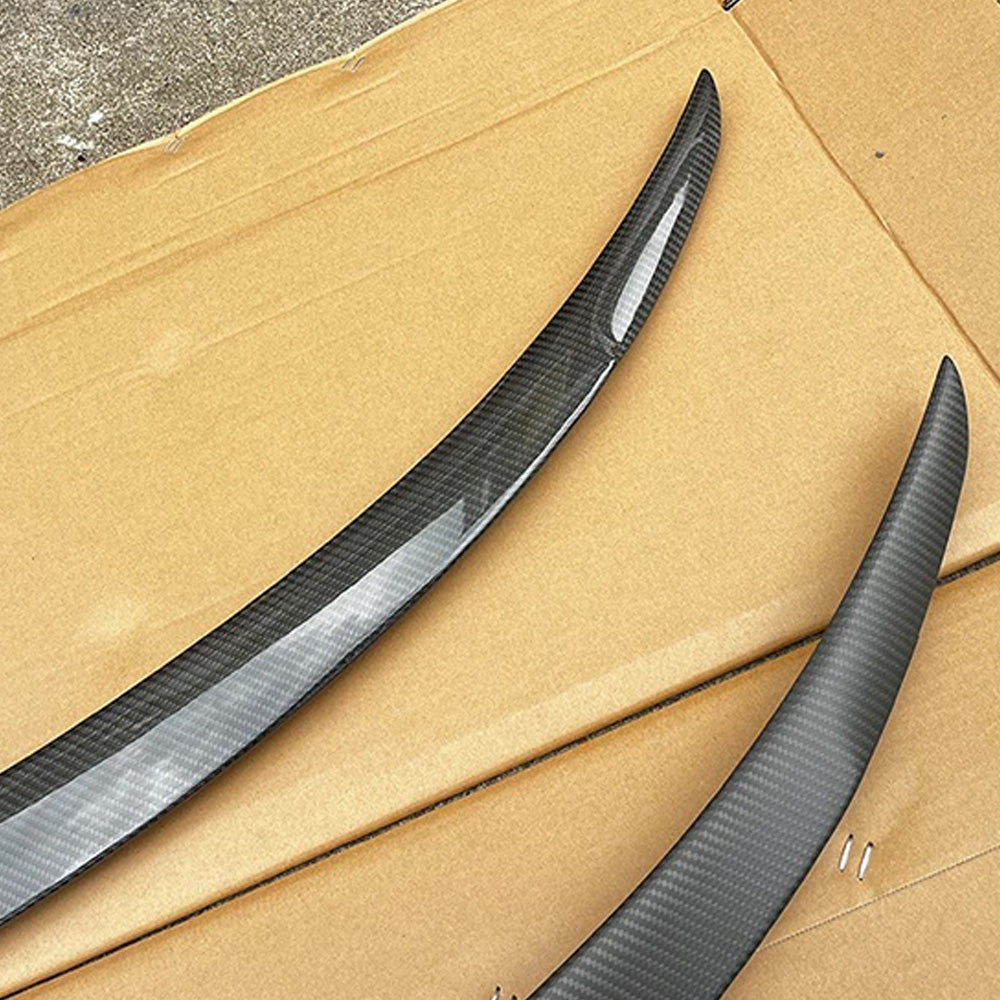 tesla model 3 high efficiency carbon fiber trunk spoiler