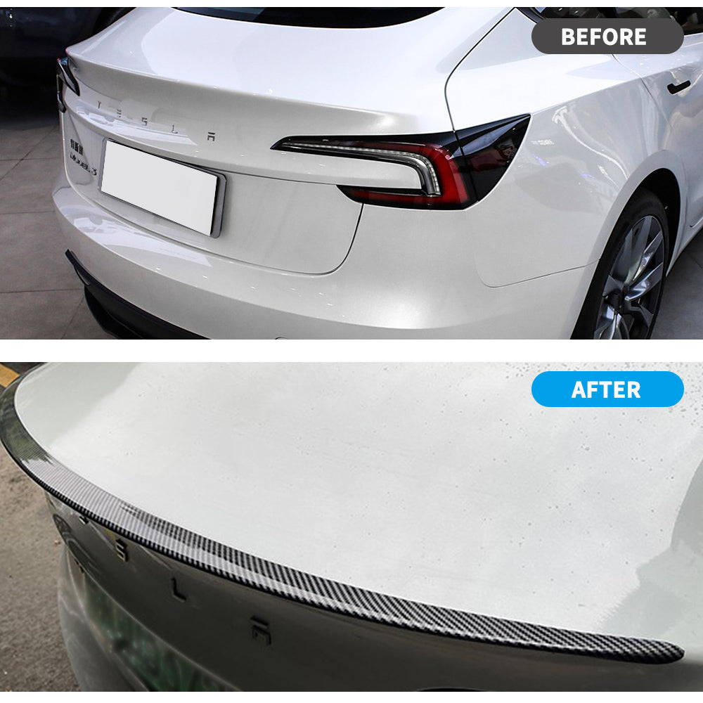 tesla model 3 high efficiency trunk spoiler