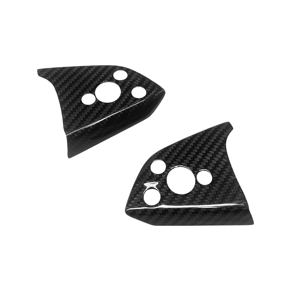 tesla model y carbon fiber steering wheel cover