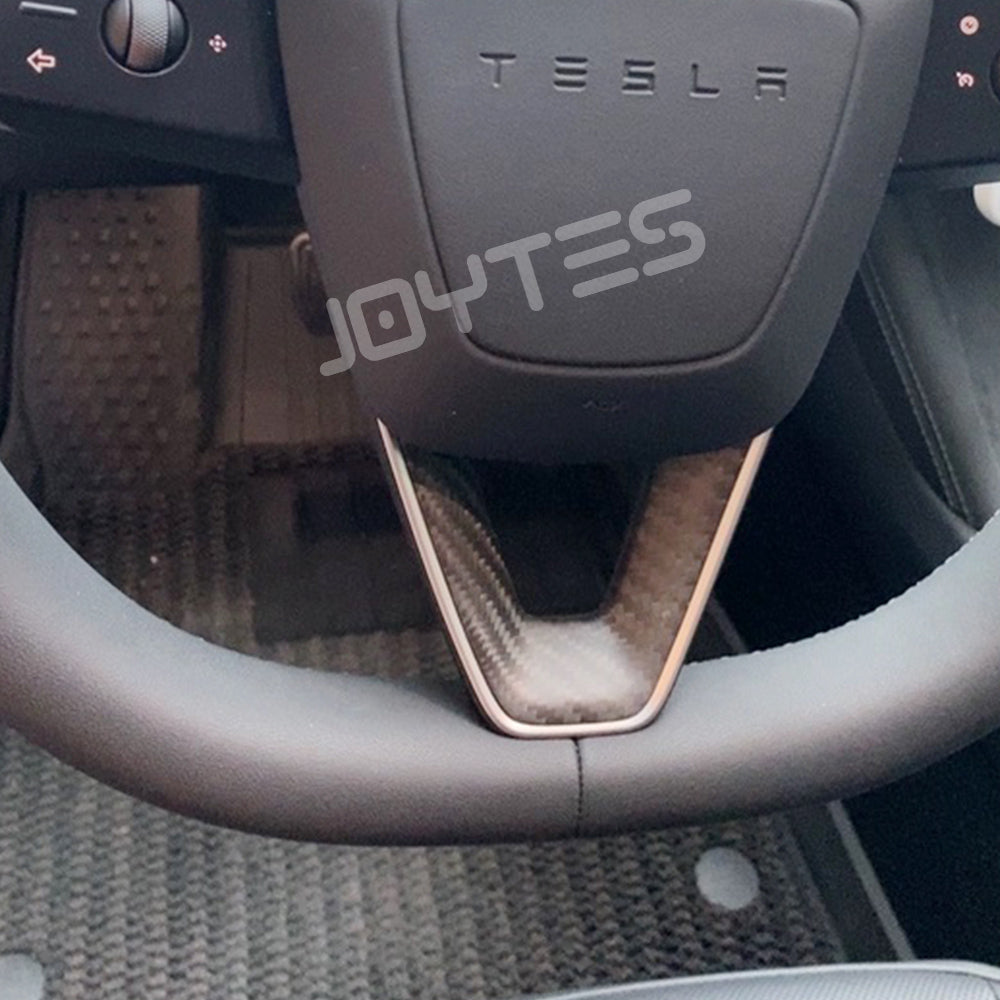 tesla model 3 steering wheel cover red