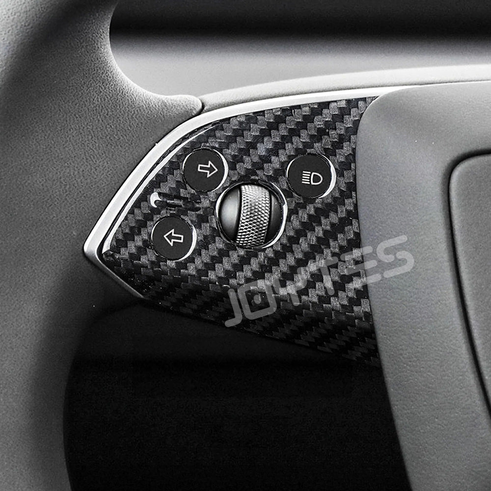 tesla carbon fiber steering wheel cover model 3