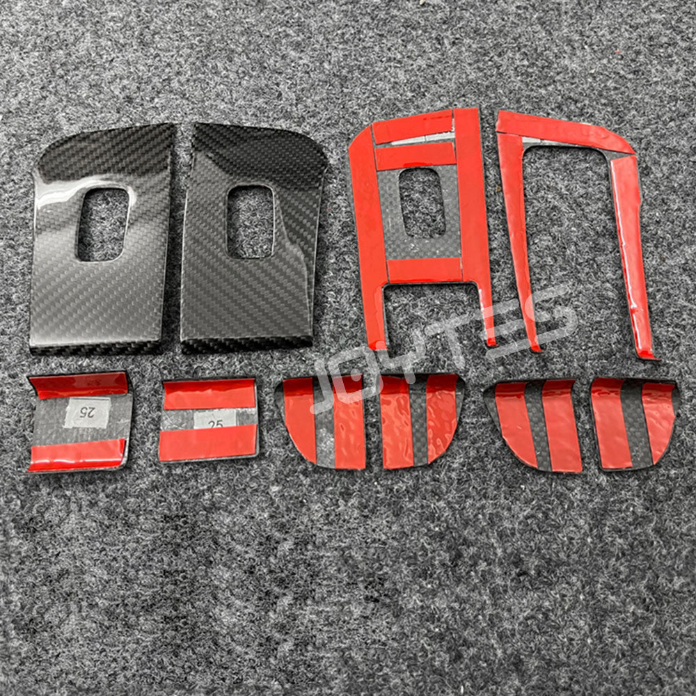 2025 tesla model y juniper carbon fiber window switch cover