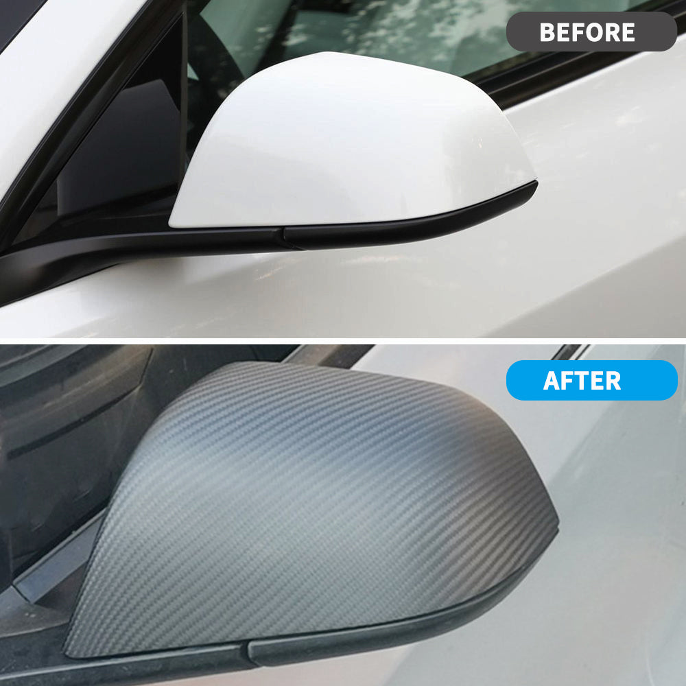 tesla carbon fiber mirror covers
