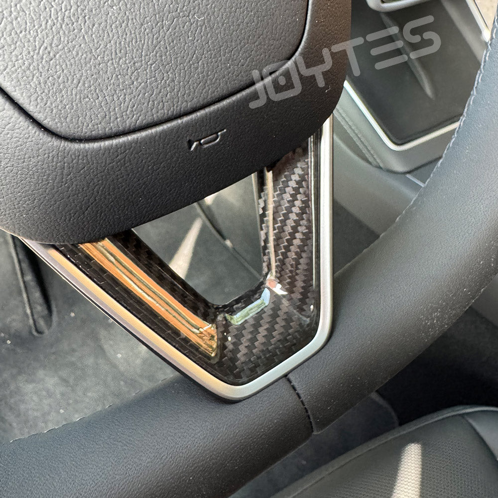 tesla carbon fiber steering wheel cover