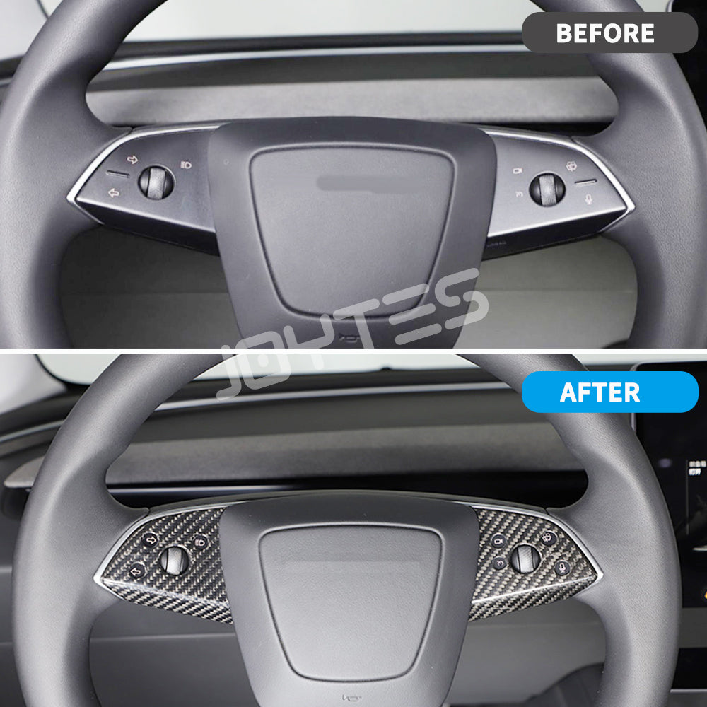tesla model 3 steering wheel trim